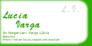 lucia varga business card
