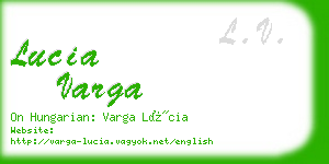 lucia varga business card